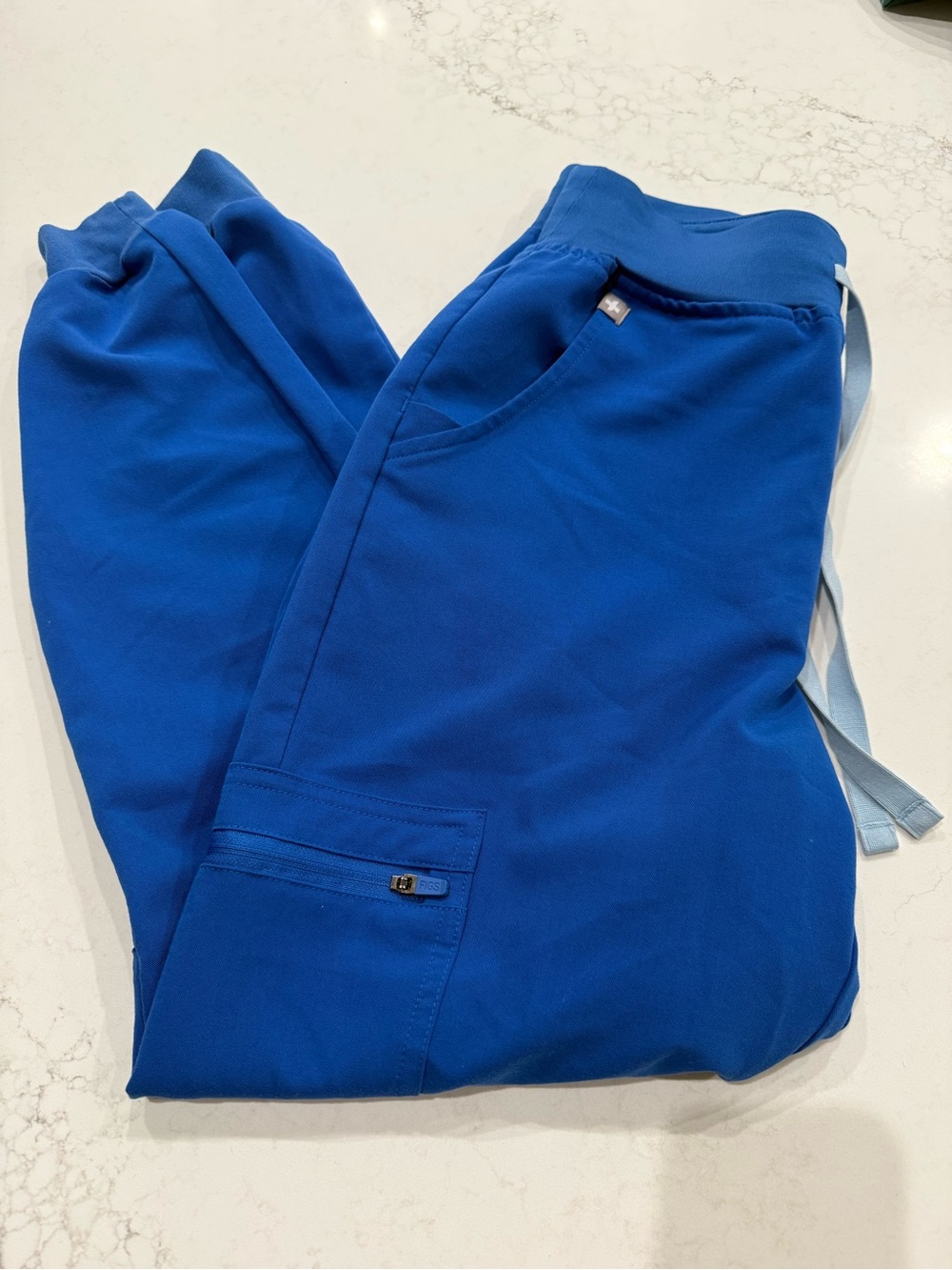 Figs Cobalt Blue Drawstring Jogger Scrub Pants